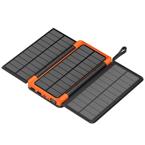 Banco de Energía Solar Portátil para Exteriores, Cargador Inalámbrico, Panel Solar de 20000 mAh, Fuente de Alimentación Móvil Portátil - Product Image 4