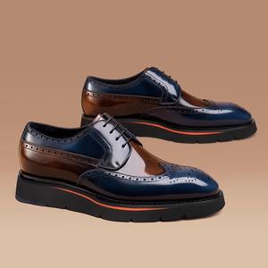 Zapatos de boda para hombre 2026 de diseñador, transpirables, suaves, ligeros, hechos a medida, de oficina, de carrera, con parte superior de cuero genuino y cierre sin cordones. - Product Image 6