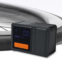 Mini pompe à air pour vélo de route 395g, gonfleur de pneus de vélo électrique, lumière LED, pression préréglée, 4 modes, sac à dos portable, plastique