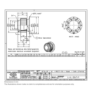 ZIEHL-ABEGG RE40P-4DK.7Q.1R 210203 Centrifugal Cooling Fans for heat dissipation and ventilation of electrical <b>control</b> cabinets - Product Image 2