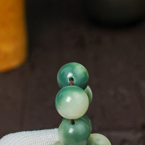 Green Bodhi Seeds Buddhist <b>Rosary</b> 108 Beads 12mm <b>Necklace</b> Prayer Beads For Meditation And Gift - Product Image 2