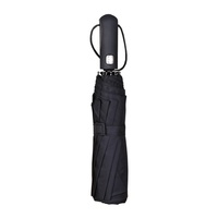Parapluie pliant entièrement automatique à 10 baleines, coupe-vent, avec impression de logo, couleur unie, pour entreprise, vente en gros