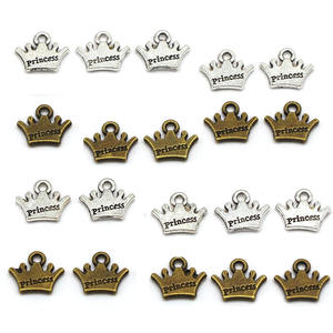 Custom Vintage Kroon Handgemaakte Labels Zilver Bronzen Metalen Bedels Hanger Prinses Handgemaakte Metalen Tags Voor Kleding - Product Image 4
