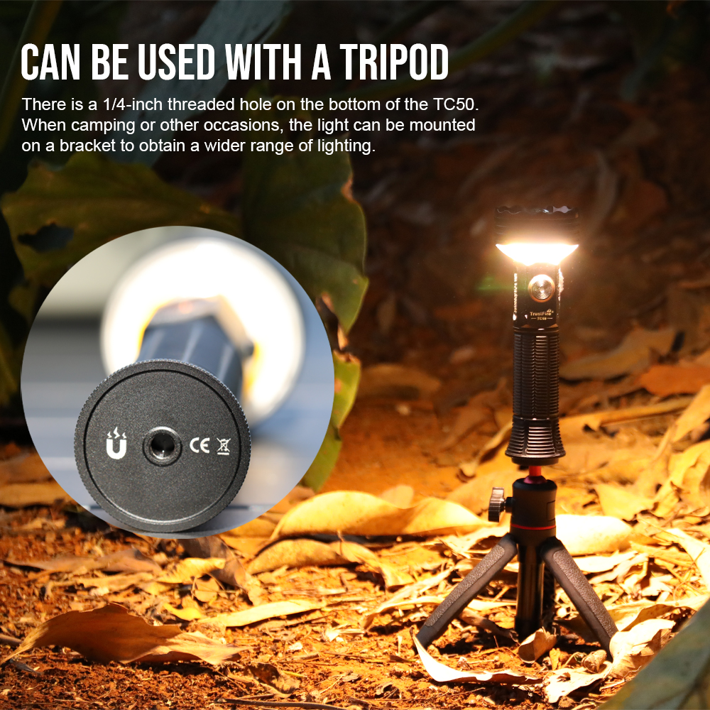 TrustFire TC50スーパーパワフルLED懐中電灯5100LM LEDレッド