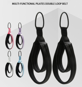 Nueva Correa Elástica Ajustable Multi-Bucles para Ejercicios, Correa de Estiramiento para Pies, Correa Doble para <span class=keywords><strong>Pilates</strong></span> <span class=keywords><strong>Reformer</strong></span>, Correa de Yoga - Product Image 5