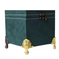 Anciens protège-coins multi-tailles en alliage de zinc à tête de bête, accessoires décoratifs pour boîtes d'emballage, dispositifs de protection des bords