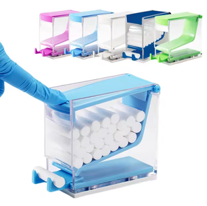 Distributeur de tampons de coton dentaire à pression pour laboratoire – Boîte de tampons buccaux - Product Image 1