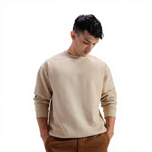 เสื้อสเวตเชิ้ตคอกลมผู้ชาย ทรงปกติ สีพื้น ผ้าถัก คอตตอน สวมใส่สบายๆ สำหรับฤดูใบไม้ร่วง - Product Image 1