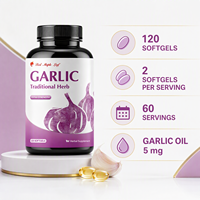 Gélules d'huile d'ail enrichies en fibres - Allicine + Fibres Solubles, Complément Quotidien, Sans OGM, Certifié GMP, Approvisionnement en Vrac