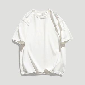 เสื้อยืดคอตตอนลำลองแบบปรับแต่งได้ ทรงโอเวอร์ไซส์ สีพื้น แต่งลายปะติด พิมพ์ลายกราฟิกสไตล์ฮิปฮอป - Product Image 1