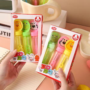 Varitas de burbujas de dibujos animados de 14 cm, de plástico, para soplar burbujas, para niños de 2 a 4 años, caja de regalo unisex - Product Image 1