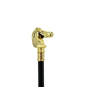 Canne en aluminium tête de cheval de <span class=keywords><strong>Goldberg</strong></span> Martin - Design équestre luxueux pour gentleman, rétro, sculptée, réglable et légère - Product Image 3