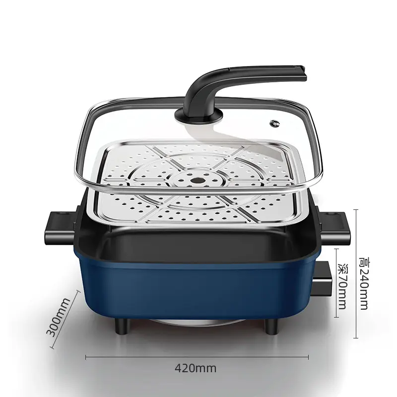 Multifunctionele Koekenpan Koreaanse Bbq Grill Pan Frituren Maquina Para Hacer Pan Elektrisch Voor Koken