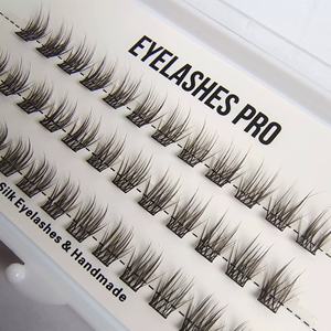 Pestañas de Seda Precortadas al por Mayor, Grupos de Pestañas de Marca Privada, Pestañas Naturales para Hacerlo Usted Mismo, Extensiones de Pestañas Segmentadas - Product Image 3