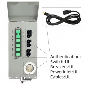 <span class=keywords><strong>Kit</strong></span> <span class=keywords><strong>de</strong></span> Interruptor <span class=keywords><strong>de</strong></span> Transferencia Manual <span class=keywords><strong>de</strong></span> <span class=keywords><strong>Distribución</strong></span> <span class=keywords><strong>de</strong></span> Energía <span class=keywords><strong>de</strong></span> 6 Bucles y 30A para Uso Doméstico, 120V/240V, Interior/Exterior - Product Image 6