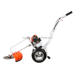 Débroussailleuse thermique 2 temps 98cc 1000W à pousser avec roues pour bricolage - Product Image 3