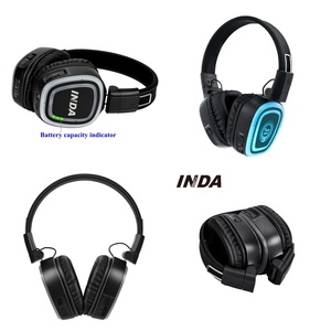 <span class=keywords><strong>Casque</strong></span> sans fil supra-auriculaire OEM de haute qualité, pliable, avec basses <span class=keywords><strong>HiFi</strong></span> et design serre-tête, idéal pour soirées Silent Disco, yoga et conférences - Product Image 2