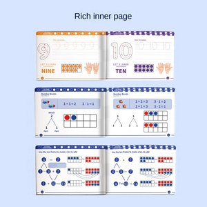 Material Didáctico <span class=keywords><strong>de</strong></span> Matemáticas para Niños, Tabla <span class=keywords><strong>de</strong></span> Diez Cuadrículas, Desarrollo del Sentido Numérico, Adición, Resta, Entrenamiento Lógico, Educación - Product Image 4