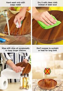 Tagliere <span class=keywords><strong>per</strong></span> formaggi da forno piatto <span class=keywords><strong>per</strong></span> salumi da 12 pollici e vassoio da portata cracker al formaggio e antipasto grande supporto <span class=keywords><strong>per</strong></span> torta in legno spesso - Product Image 4