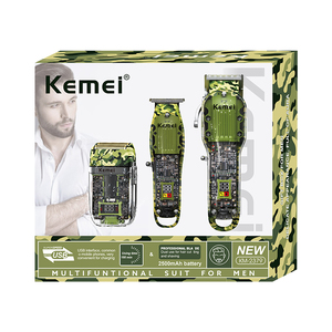 Bộ cắt tóc không dây KEMEI Km-2379 mới về, máy cắt tóc chuyên nghiệp, máy cắt tóc trong suốt, có thể sạc lại - Product Image 6