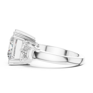 Anillo de Oro de 18k con Diamante Cultivado en Laboratorio, Corte Princesa, Estilo Súper Moderno, Tipo Clásico para Mujer, Certificado para Aniversario de Bodas - Product Image 2