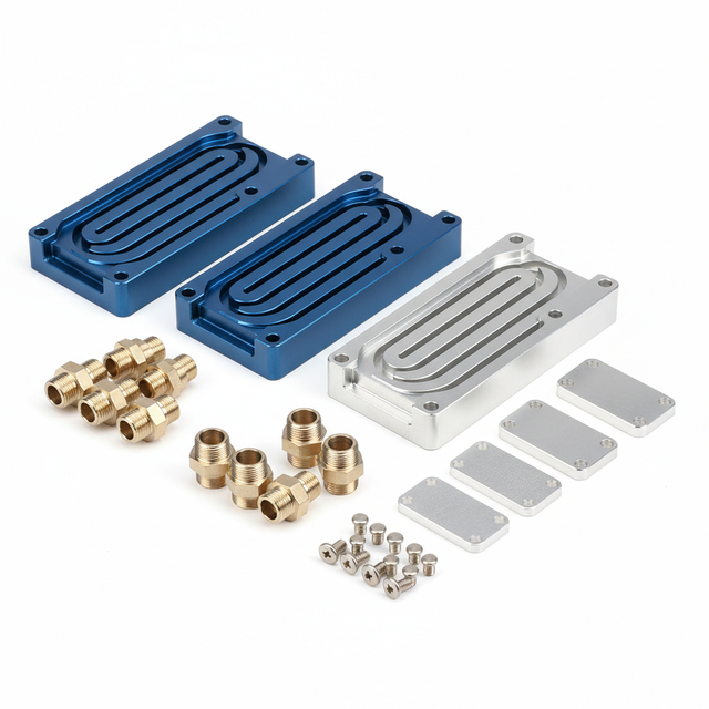 High Precision CNC Machining Liquid Cold Plate for EV Battery Cooling and High-Power Electronics Heat Sink Solutions