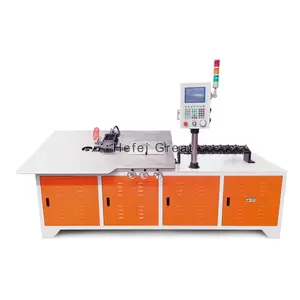 Máquina automática de fabricación de alambre plano 2D, dobladora de alambre de acero CNC para todas las piezas de alambre de metal