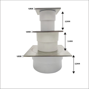 Dày 304 thép không gỉ làm sạch lỗ thông hơi sàn cống thoát nước ban công bảo trì lỗ thông hơi. Giá nhà máy chất lượng cao - Product Image 3