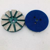 PMS 80MM 9 Segment béton métal tampon métal Bond diamant sol disques de meulage pour Terrco Machine granit tampon de polissage