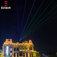 Projecteur laser professionnel à faisceau lumineux DMX512/ILDA 50KPPS, étanche IP65 pour extérieur, 80W RGB, CRI 95 élevé