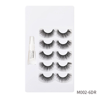 Fournisseur de faux cils humains en gros auto-collant extension de cils classiques en vison 3d faux cils