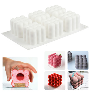 1pcs White Silicone Cube Candle Mold 3D Number Shape for Homemade Soap Fondant Cake Fondant Making Supplies with Opp Bag - Product Image 5