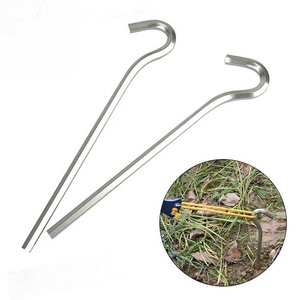Clous de tente en aluminium en gros, agrafes, clips, piquets de tente en acier robuste, piquets de camping, piquets de jardin - Product Image 6