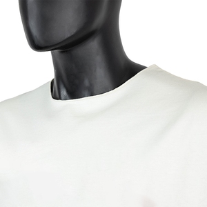 Débardeur <span class=keywords><strong>Homme</strong></span> Personnalisé OEM Streetwear Coupe Déchirée <span class=keywords><strong>Sans</strong></span> Manches T-shirt Coton Brut Bords Bruts Coupe Musclée Épaisse Surdimensionnée - Product Image 3