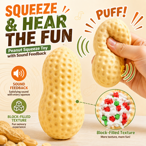 Juguete Sensorial Antiestrés Mxl Peanut Squishy, Bloque de Construcción Relleno de TPR de Rebote Lento, Juguete para Apretar y Agarrar, Unisex, 14+, Hecho a Mano - Product Image 1