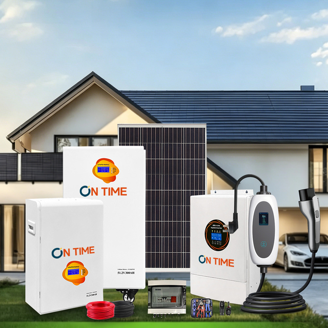 Home Energy Storage Inverter and EV Charger All-in-One 5kW 10kW Solar Battery Storage System for EV and Home Backup