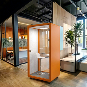 Cabina Ufficio Insonorizzata Moderna per Riunioni, Personalizzabile in Dimensioni e Colore, con Illuminazione LED e Isolamento Acustico per Chiamate Telefoniche e Registrazioni - Product Image 1