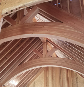 Arches en bois lamellé-collé courbées pour plafonds voûtés - Product Image 4
