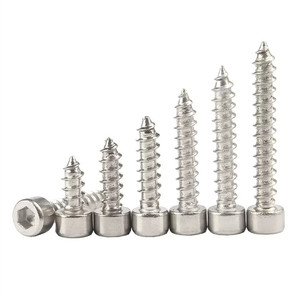 M2 M2.6 M3 M3.5 M4 acciaio al carbonio zincato esagono testa cilindrica autofilettante vite per legno M5 X 16mm - Product Image 5
