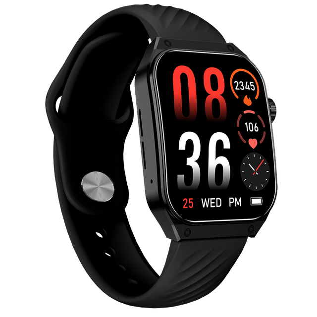SMA AM15 AMOLED Display 1.96-Inch Smart Watch Bluetooth SOS Calling Heart Rate Blood Oxygen Smartwatch