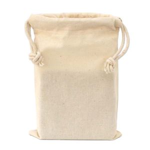 Sac à cordon en toile et coton à double ficelle personnalisé Emballage personnalisé avec taille et couleur personnalisées - Product Image 4