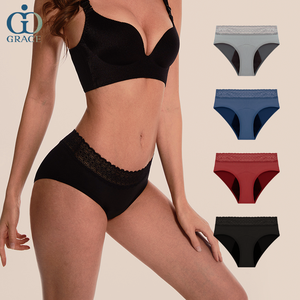 Braguitas Menstruales Reutilizables de Cintura Media, Talla Grande, a Prueba de Fugas, Absorbentes, para la Menstruación - Product Image 1