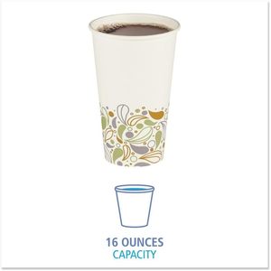 Vasos de Papel Impresos Boardwalk Deerfield, 16 oz, 50 Vasos/Paquete, 20 Paquetes/Cartón, Vasos Desechables Serie DEER16HCUP - Product Image 3