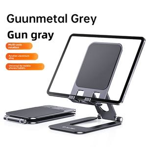 Support pliable en alliage d'aluminium pour tablette PC, iPad, support de téléphone portable réglable et portable, support universel pour visionnage de la télévision en <span class=keywords><strong>direct</strong></span> - Product Image 6