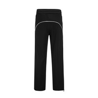 Amerikanische Trendmarke Seitenstreifen-Patchwork Gerade Hose Seitliche Schnürung Lederhose für Männer mit Plastikverschluss Vibrierende Hose