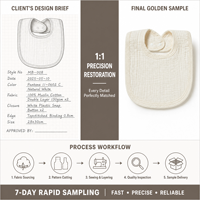 Bavoirs pour bébé en coton doux 100 %, super absorbants, en mousseline, pour manger, baver et faire ses dents