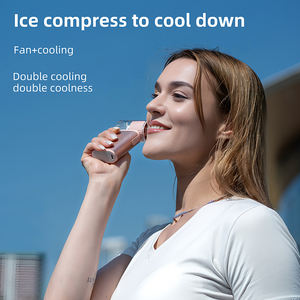 Ventilateur portable rechargeable 3600 mAh avec refroidissement par glace, ventilateur personnel en alliage d'aluminium, mini ventilateur à vitesse variable de 1 à 100 niveaux - Product Image 2