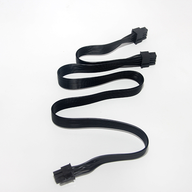GPU Power Extension Cable 6Pin Male to Dual 8Pin (6+2 Pin) Male Graphics Card Power Cable 18AWG