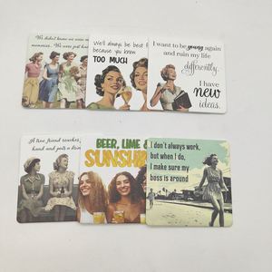 Wholesale Custom Cardboard Recycled Absorbent <b>Paper</b> Beer Square Drink <b>Paper</b> Mat Coasters - Product Image 3