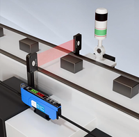 Sensor serat optik matriks kualitas baik dan sakelar fotolistrik Strip infra merah refleksi Area persegi panjang